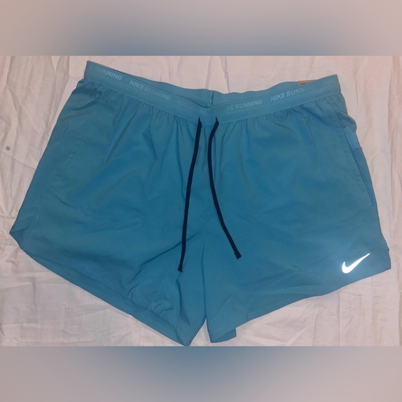 Nike Other - Nike Stride 5” Mens Medium Blue Lined Athletic 2 in 1 Running Shorts 2XL